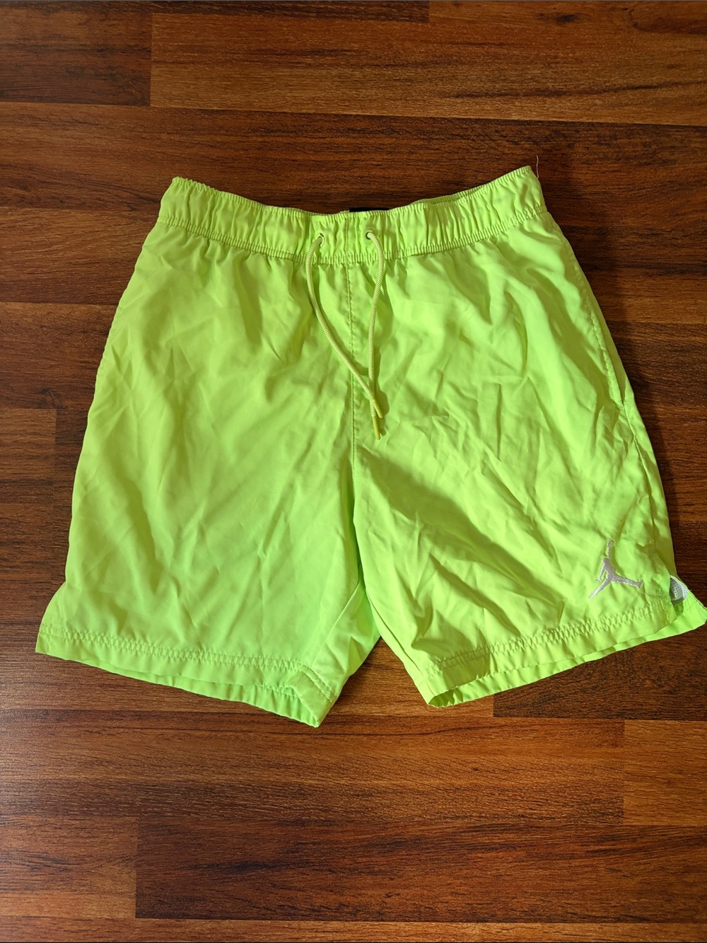 Men's Neon Lime Swim Trunks